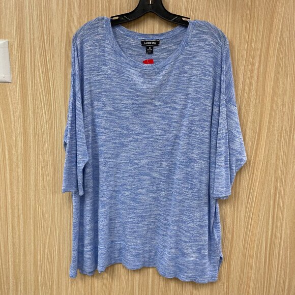 Lands' end blue sweater size 16/18W - Picture 1 of 5